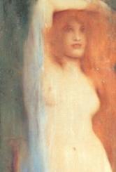 画像:フェルナン・クノップフ「アクレイジア『妖精の女王より』」(部分)